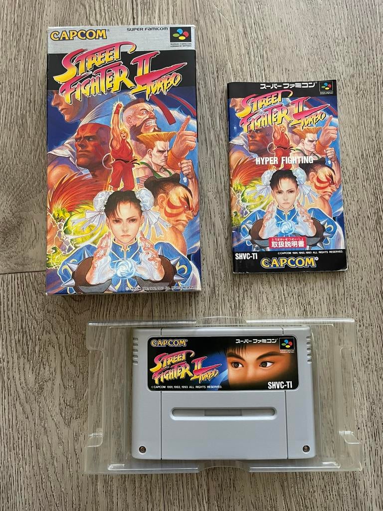 Street Fighter II Turbo SNES Super Nintendo Famicom CIB NTSC, 2 spelers, Ophalen of Verzenden, Zo goed als nieuw, Vanaf 3 jaar