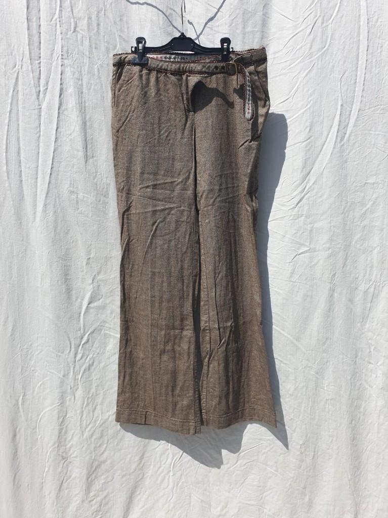 Mooie bruine broek, gouden glitter. mt W30 GSus Industries, Maat 38/40 (M), Bruin, ., Ophalen of Verzenden
