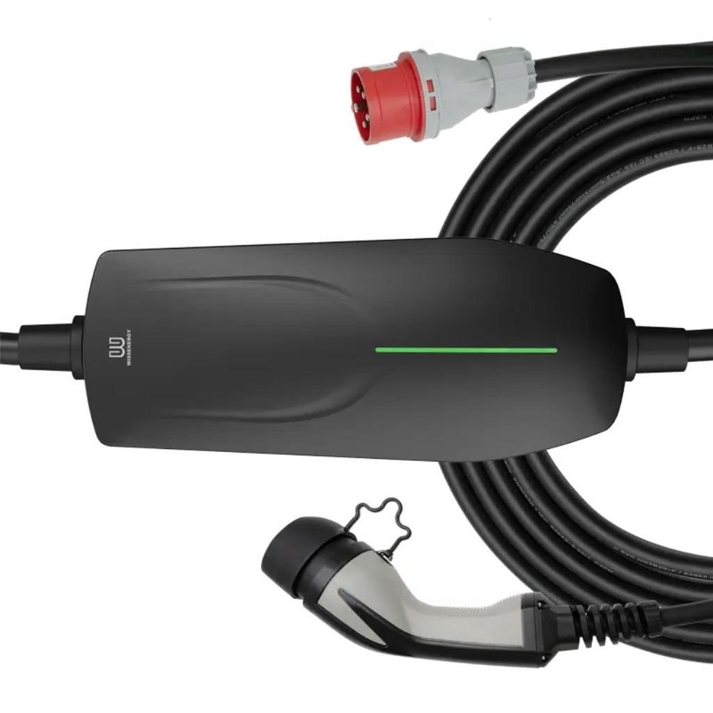 Mobiele 3 fase EV elektrische auto lader 380 volt- 11kW, Verzenden, Nieuw, Laadkabel