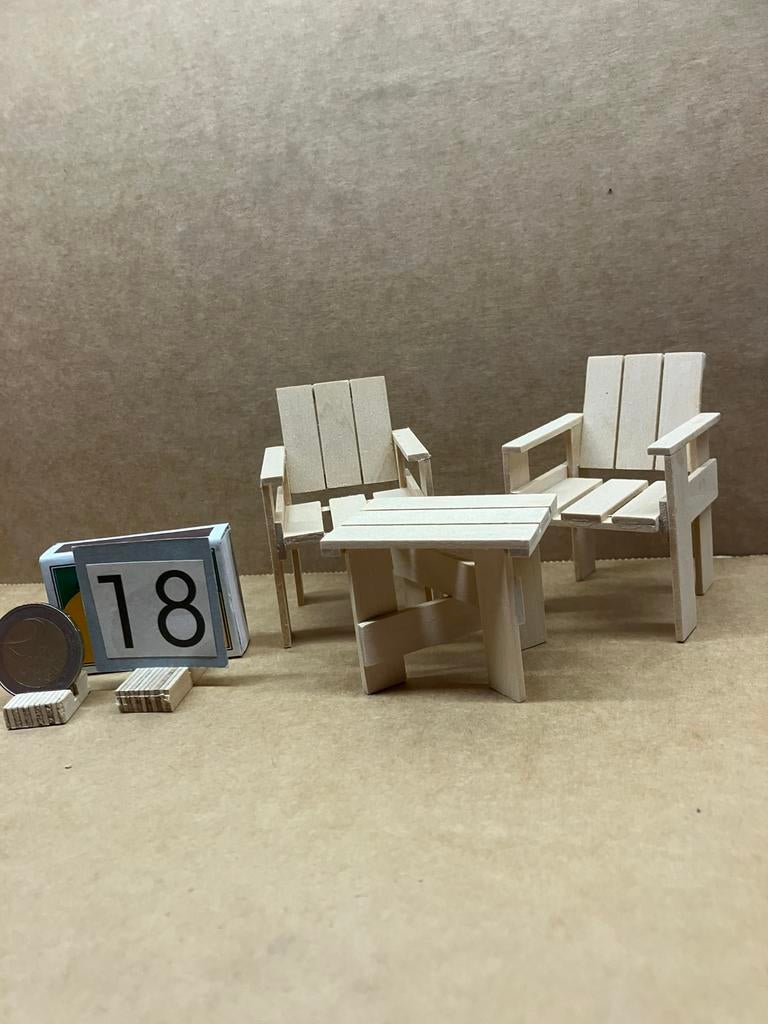 Miniatuur krat meubel 1:12, Ophalen of Verzenden, Zo goed als nieuw, Poppenhuis