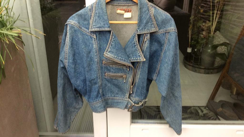 Vintage Pepe Jeans Denim Jasje, Kleding | Dames, Jasjes, Kostuums en Pakken, Zo goed als nieuw, Jasje, Maat 38/40 (M), Blauw, Ophalen of Verzenden