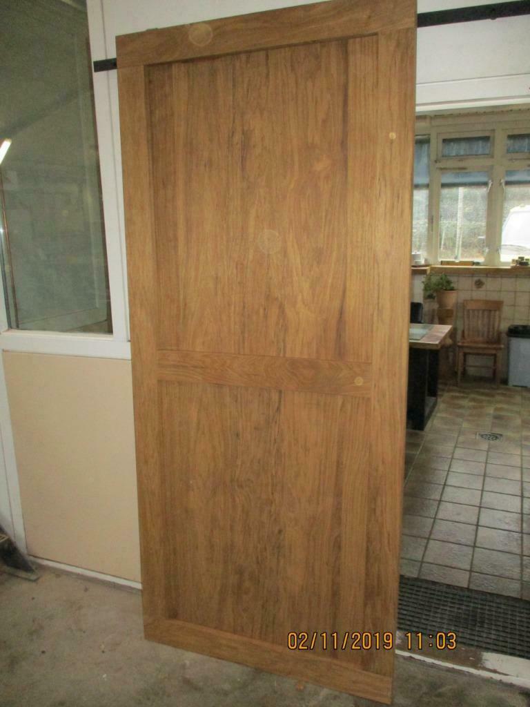 frake /eiken schuifdeur opdekdeur barndeur stompen deur op m, Ophalen, 215 cm of meer, Binnendeur, Nieuw