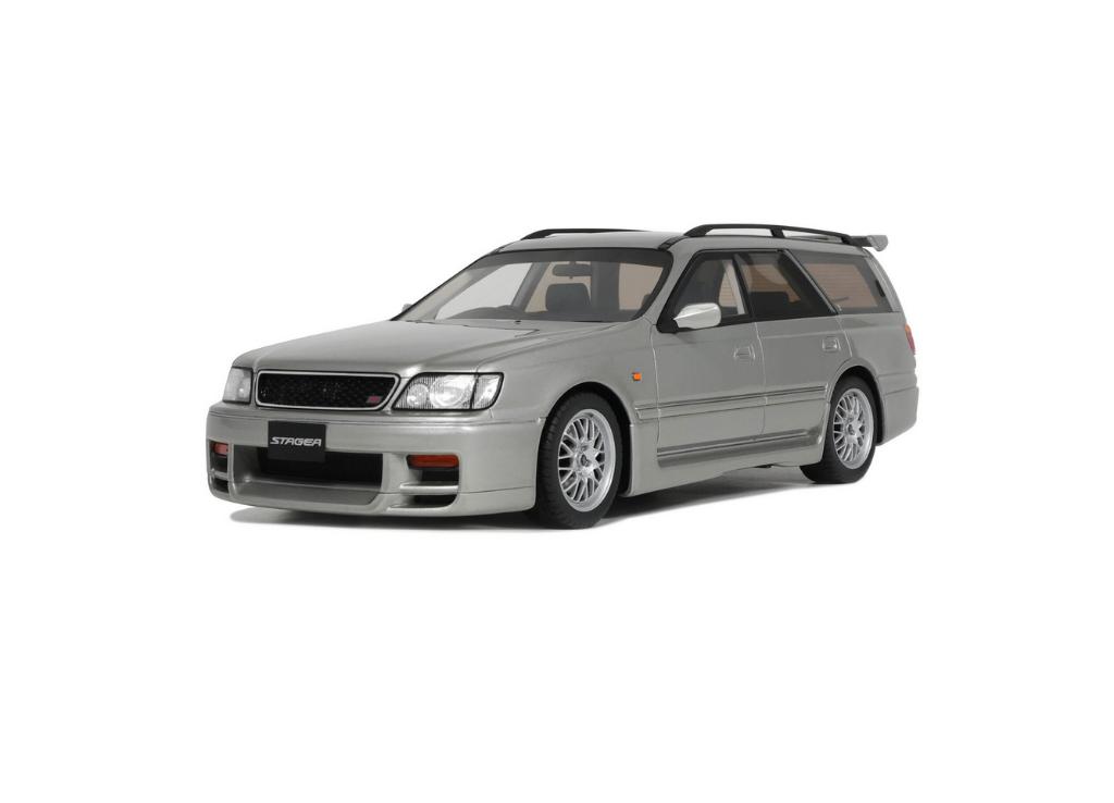 Nissan Stagea Autech 260RS Sonic KR4 ZILVER 1997 1/18 OT471, Verzenden, Nieuw, Auto, Overige merken