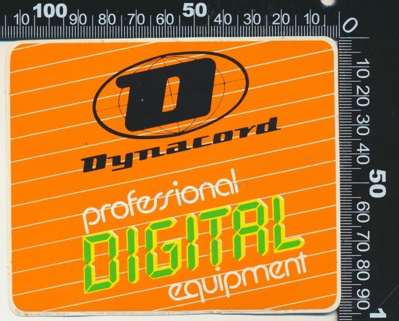 Sticker: Dynacord, Ophalen of Verzenden, Zo goed als nieuw, Bedrijf of Vereniging