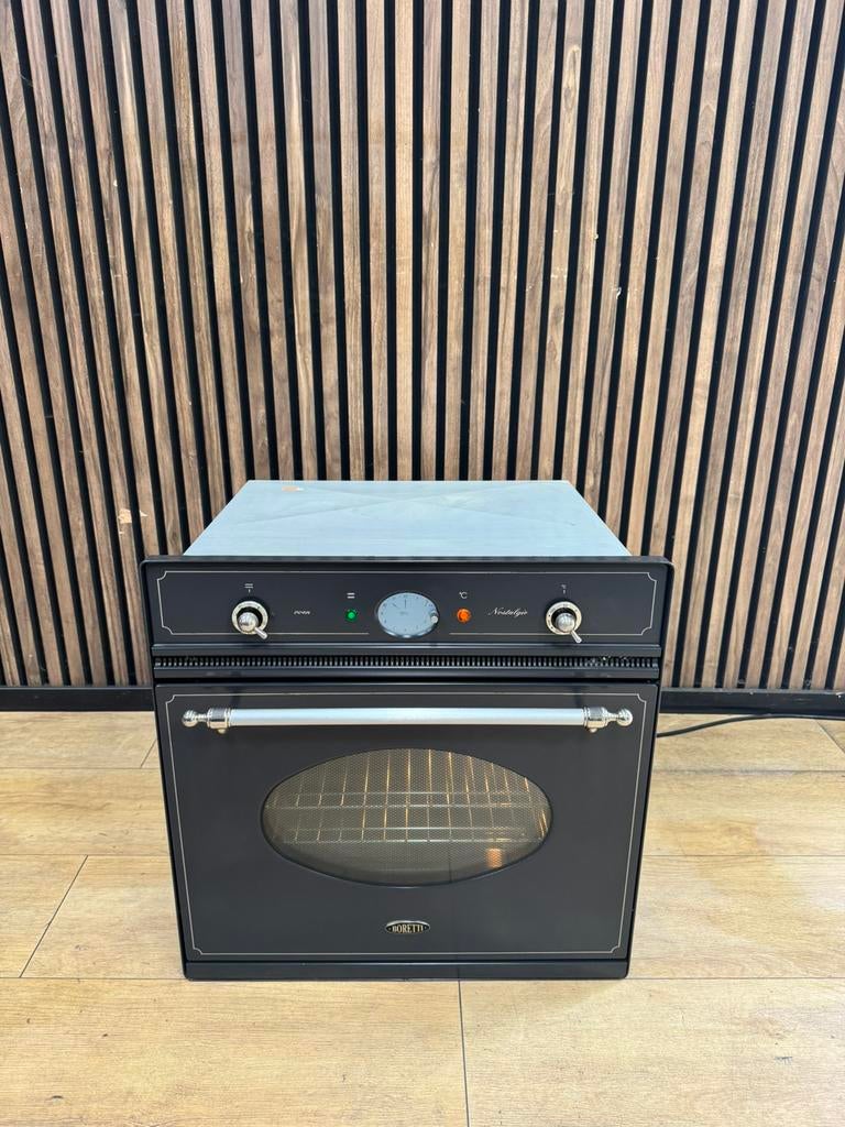 Luxe Antraciet Boretti Inbouw oven (Gratis bezorgen), 5258sh, Hete lucht, Ophalen of Verzenden, Zo goed als nieuw