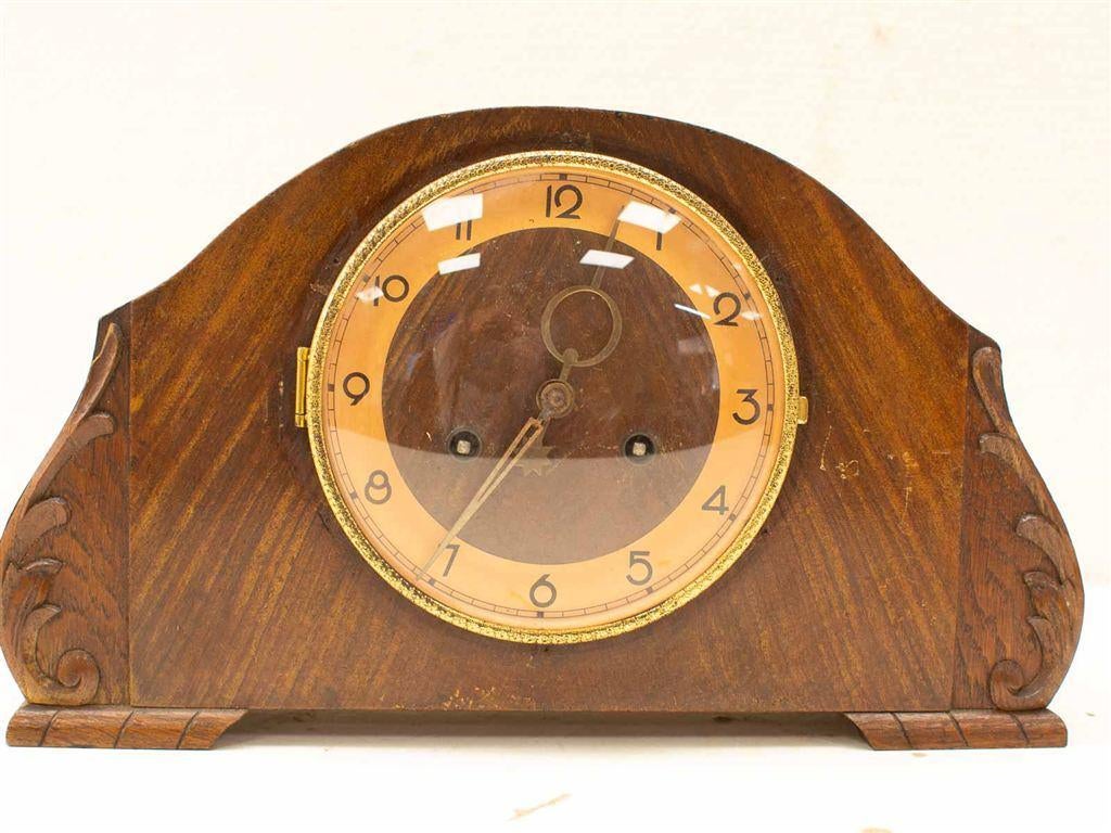 Schouwklok 37579, Huis en Inrichting, Woonaccessoires | Klokken, Ophalen of Verzenden, Gebruikt, Wandklok