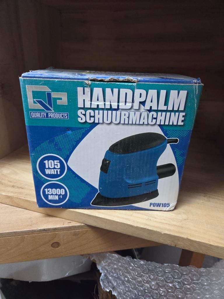 Handpalm Schuurmachine -  nieuw!, Ophalen of Verzenden, Nieuw, Minder dan 600 watt, Vlakschuurmachine