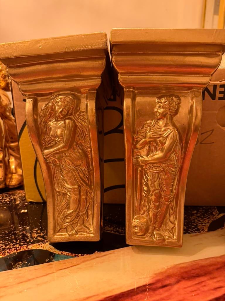 Romeinse pilaren goud gespoten, Ophalen of Verzenden, Zo goed als nieuw