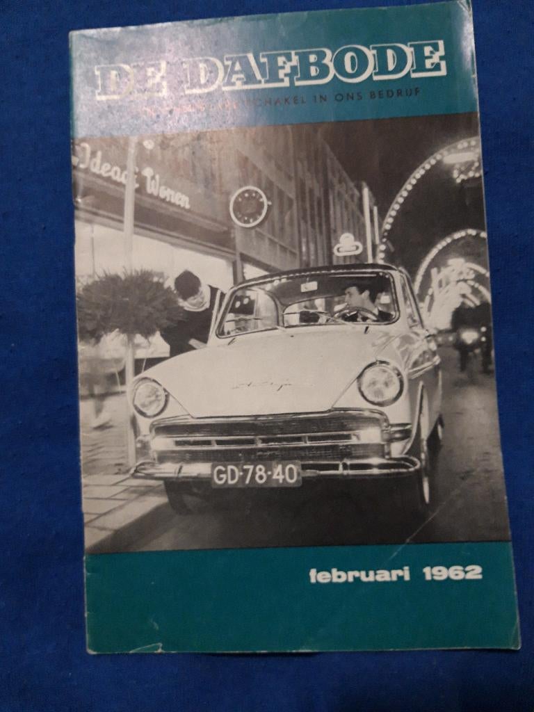 DE DAFBODE februari 1962, Boeken, Auto's | Folders en Tijdschriften, Zo goed als nieuw, Overige merken, Ophalen of Verzenden