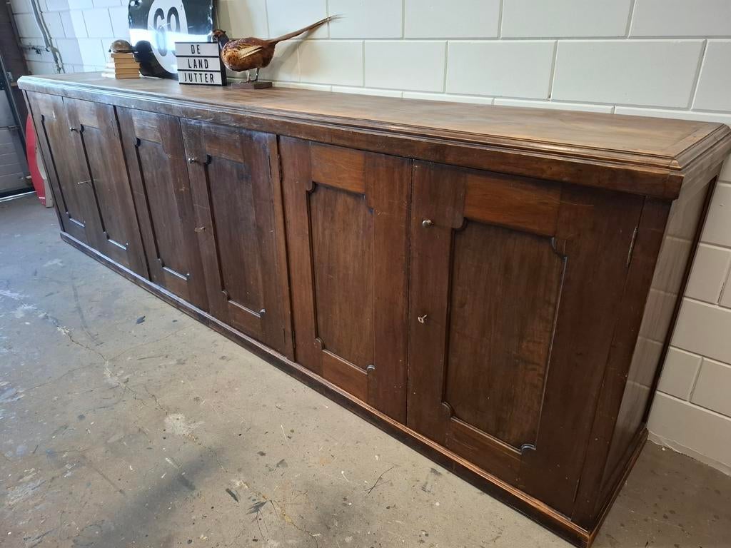 XXL Vintage/Antieke kloosterkast, volledig demontabel,415cm, Antiek en Kunst, Antiek | Meubels | Kasten, Ophalen