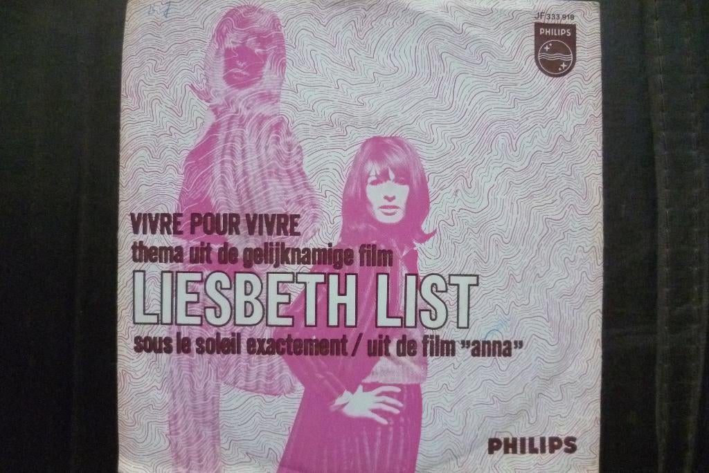 liesbeth list - vivre pour vivre, Cd's en Dvd's, Vinyl Singles, Overige genres, 7 inch, Single, Ophalen of Verzenden