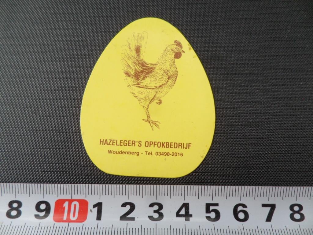 sticker woudenberg hazeleger's opfokbedrijf, Ophalen, Zo goed als nieuw