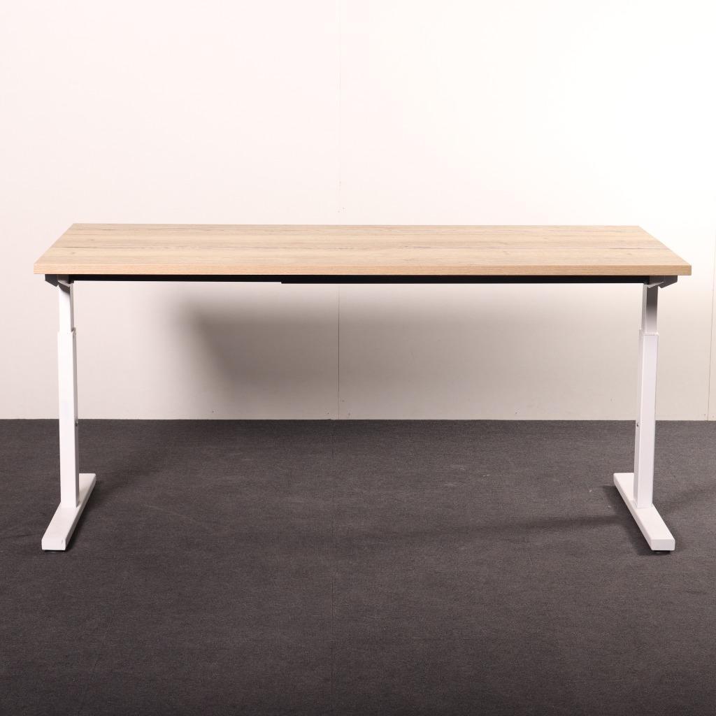 Instelbaar bureau 160x80cm met nieuw blad 64-84cm, Huis en Inrichting, Bureaus, Gebruikt, In hoogte verstelbaar, Ophalen of Verzenden