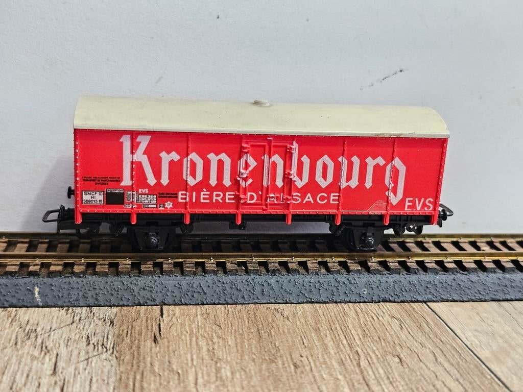Modeltrein Ho jouef wagon bier kronenburg, Ophalen of Verzenden, Gelijkstroom, Wagon, Jouef