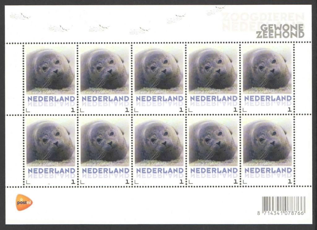 Postzegels Zoogdieren in Nederland: Gewone Zeehond, Postzegels en Munten, Postzegels | Nederland, Postfris, Na 1940, Ophalen of Verzenden