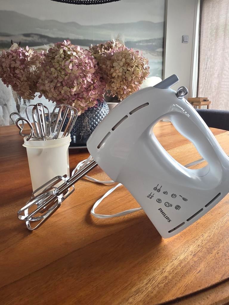 Handmixer Philips met exta set garde, Ophalen of Verzenden, Gebruikt
