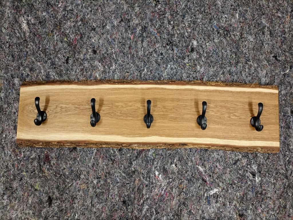 Massief Eiken schaaldeel kapstok NIEUW!!, Nieuw, Minder dan 100 cm, Hout, Ophalen