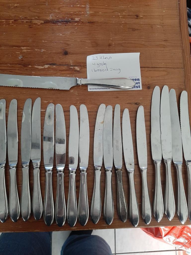 Diner messen puntfilet. Broodzaag puntfilet., Ophalen of Verzenden