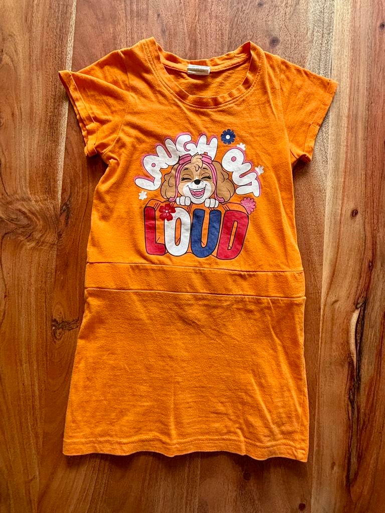 Oranje jurk Paw Patrol (Skye), maat 104/110, Kinderen en Baby's, Kinderkleding | Maat 104, Meisje, Jurk of Rok, Ophalen of Verzenden