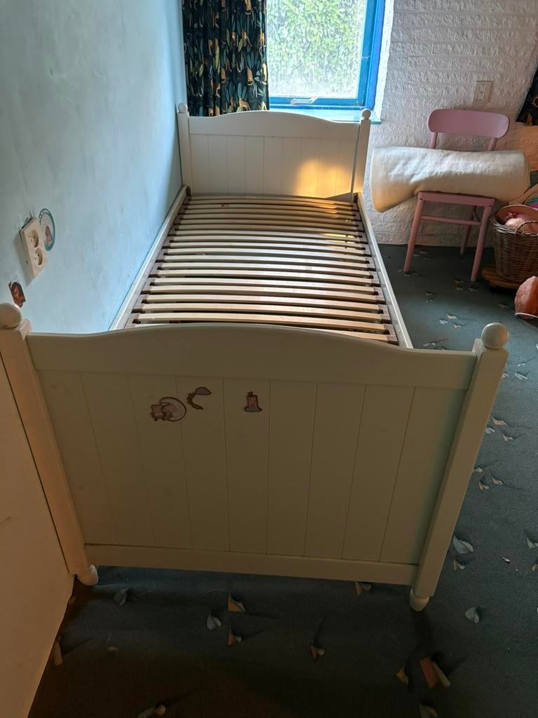 1 persoonsbed, Huis en Inrichting, Slaapkamer | Bedden, Ophalen, Gebruikt, 90 cm, Eenpersoons