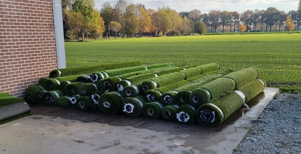 Kunstgras nieuwe partij couponnen, scherp geprijsd, Tuin en Terras, Gras en Kunstgras, Ophalen, Nieuw, 20 m² of meer, Kunstgras