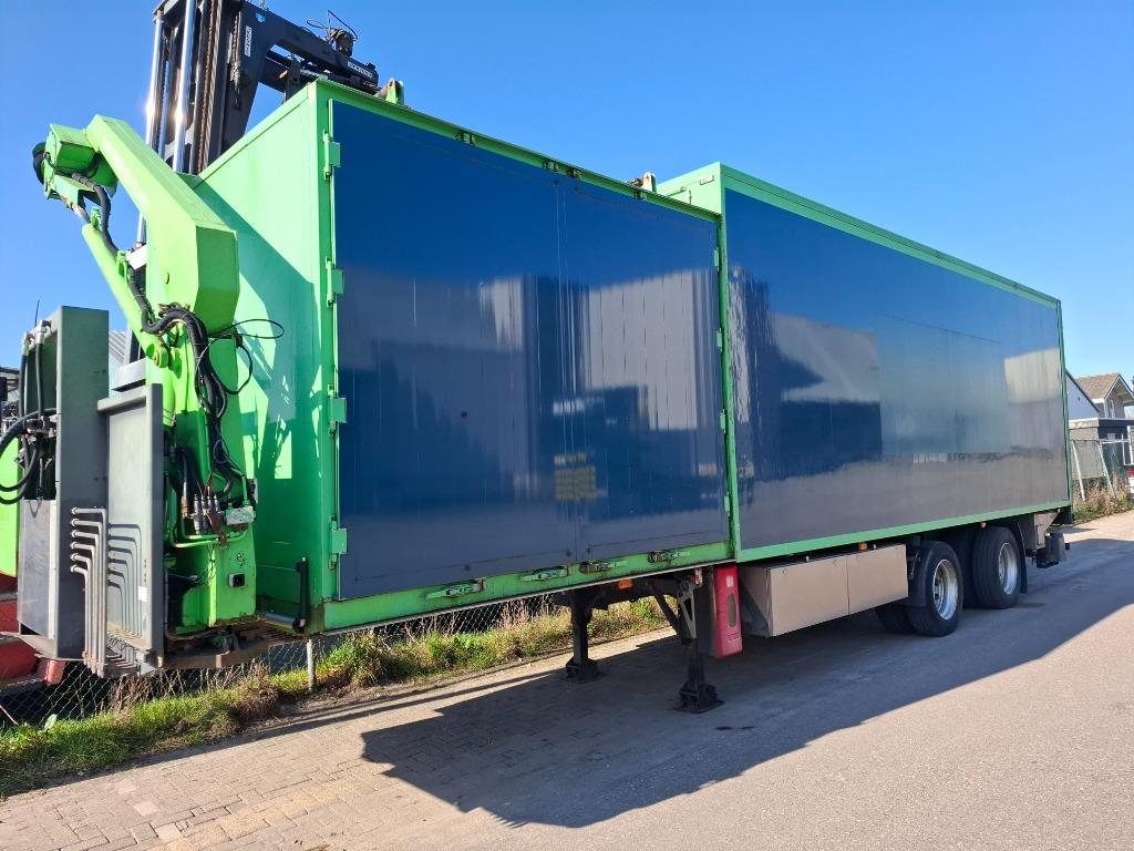 BURG  oplegger gestuurd , met CONTAINER OPNAME SYSTEEM., Auto's, Vrachtwagens, Bedrijf, Aanhangers en Opleggers, Ophalen