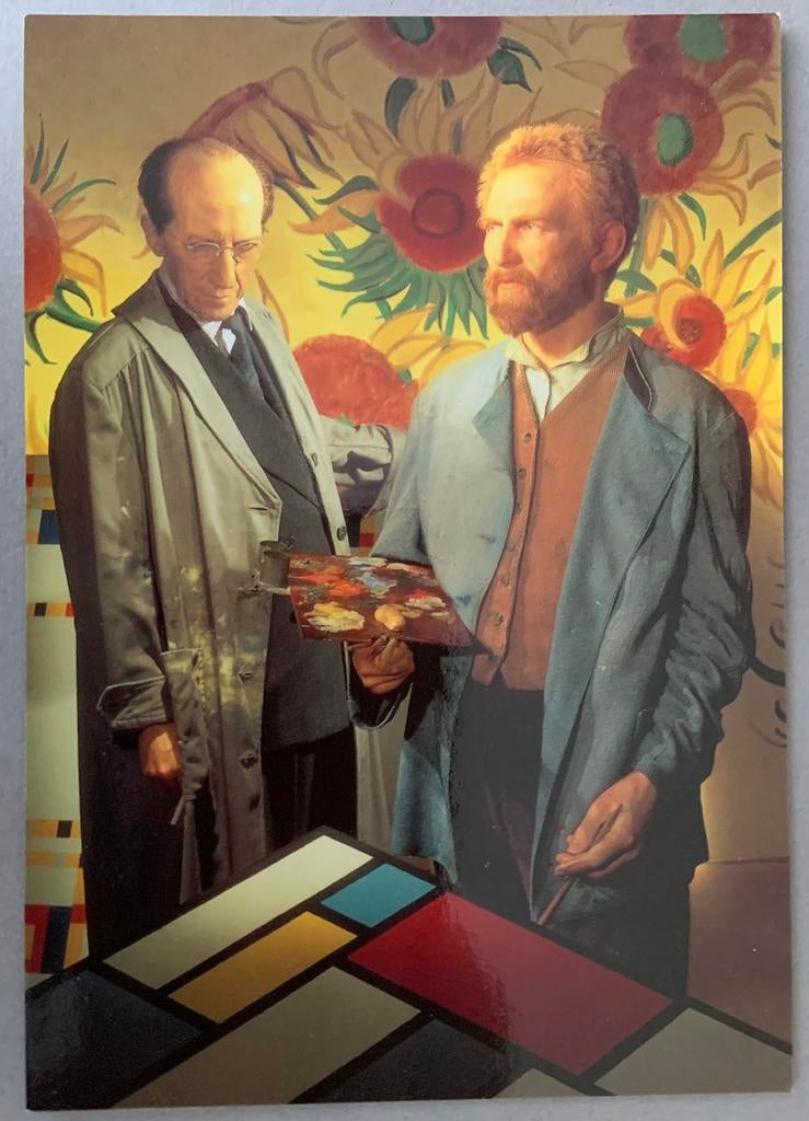 Piet Mondriaan, Vincent van Gogh,, Madame Tussaud, Ophalen of Verzenden, Sterren en Beroemdheden