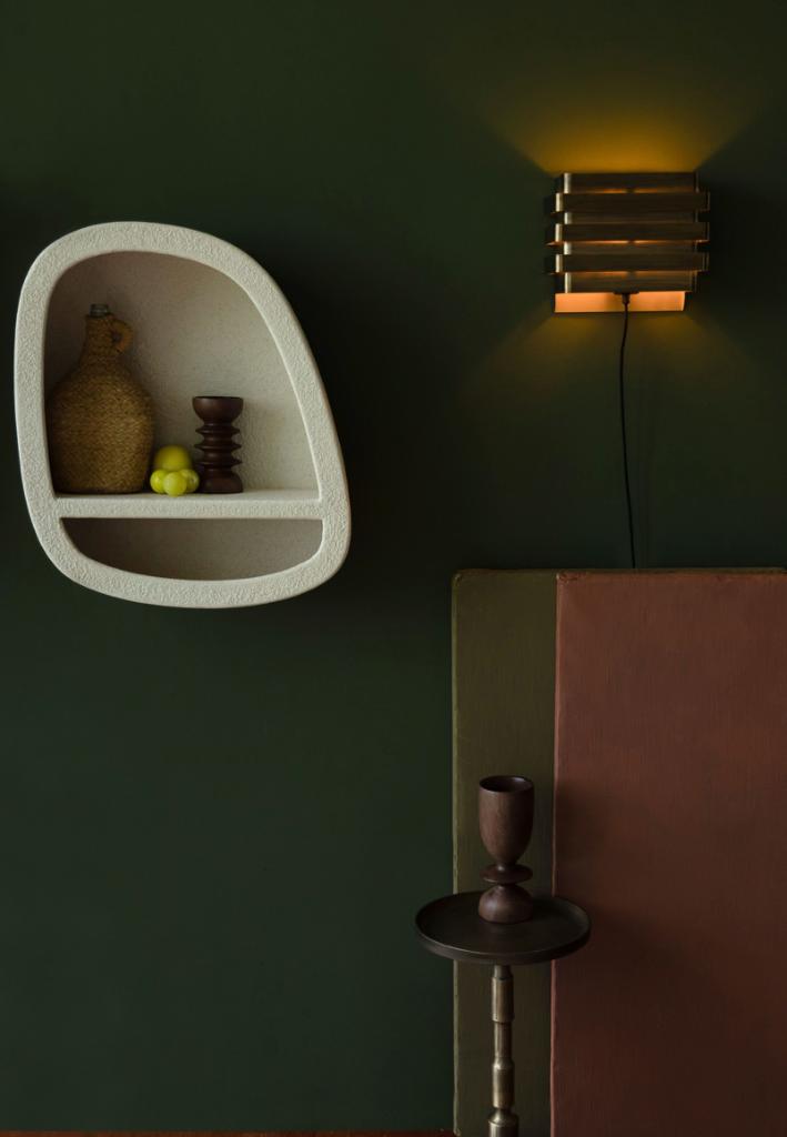 Dutchbone Veda Wandkast 1 Gerecycled marmer Beige €169, nu, Dutchbone, Nieuw, Ophalen of Verzenden, Minder dan 150 cm
