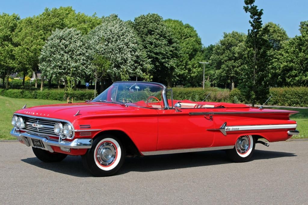 1960 Chevrolet Impala 348 Convertible - Topstaat, aut. V8, Auto's, Oldtimers, Automaat, Achterwielaandrijving, 5702 cc, 250 pk