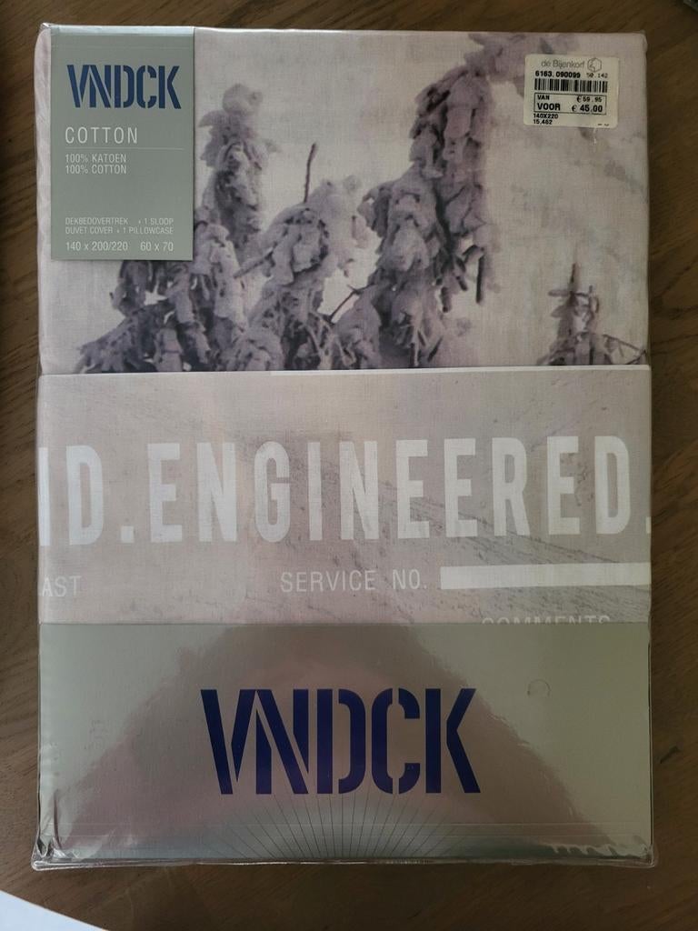 Dekbedovertrek Vandyck, Huis en Inrichting, Ophalen of Verzenden, Nieuw, Eenpersoons, Dekbedovertrek