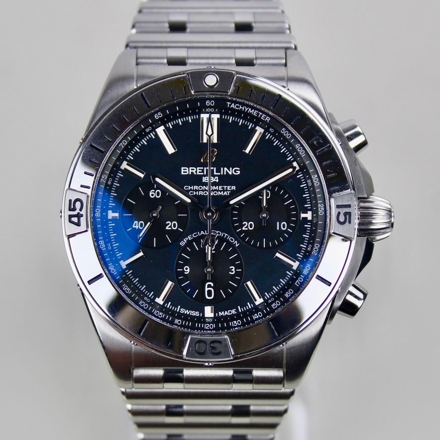 Breitling Chronomat B01 - AB0134 - MOP Special edition, Staal, Staal, Breitling, Polshorloge