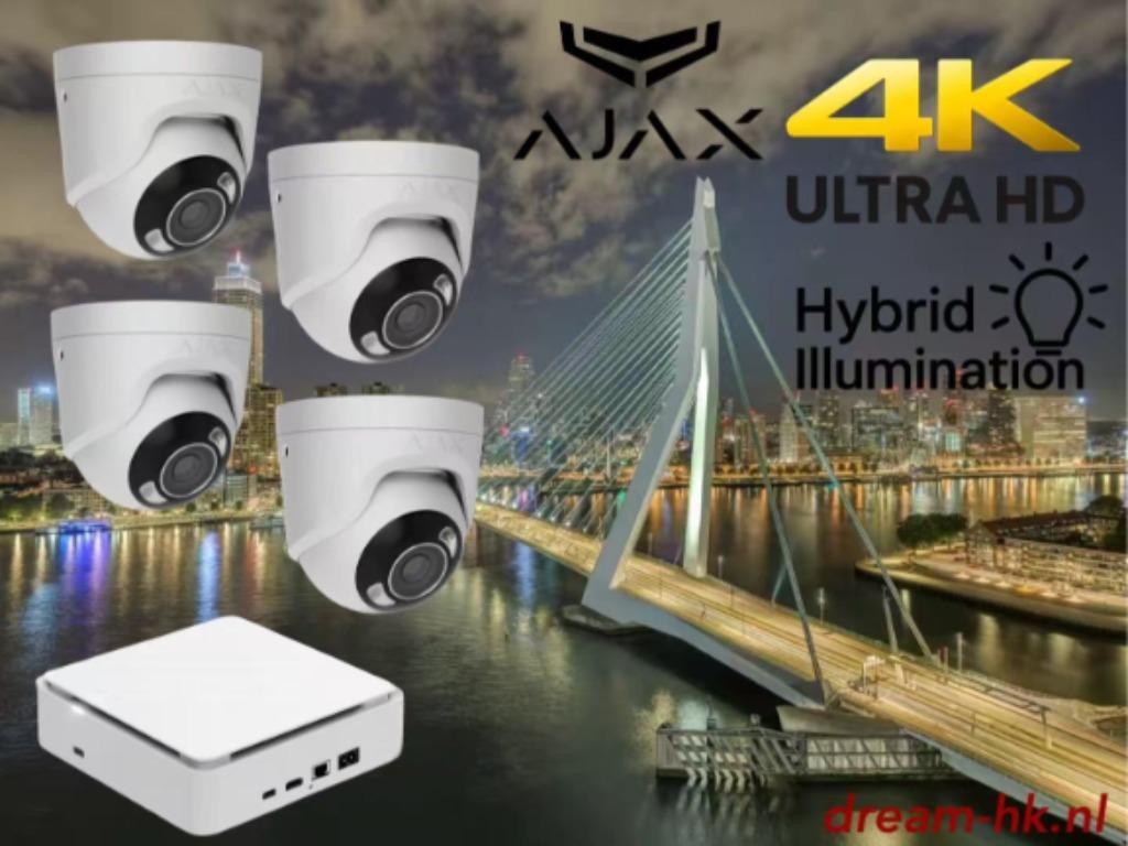 8MP Ajax Hybrid Illumination IP set (Ingebouwde microfoon)