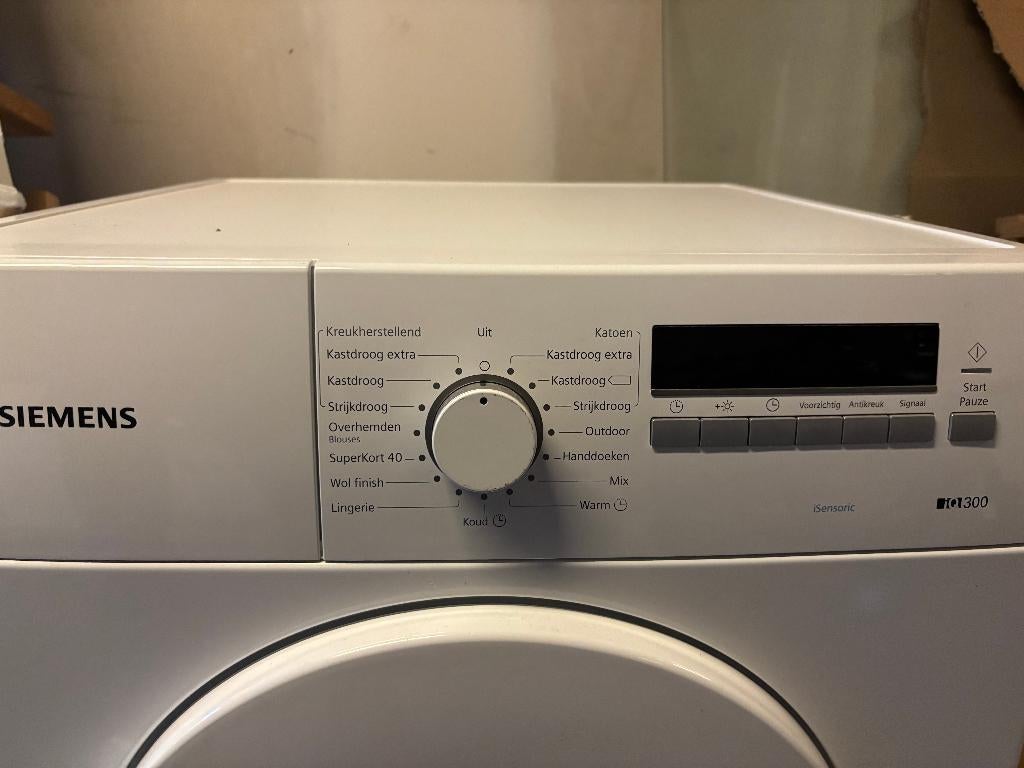Siemens iQ300 wasdroger – 7 kg – werkt goed, Ophalen, 6 tot 8 kg, Minder dan 85 cm, Zo goed als nieuw