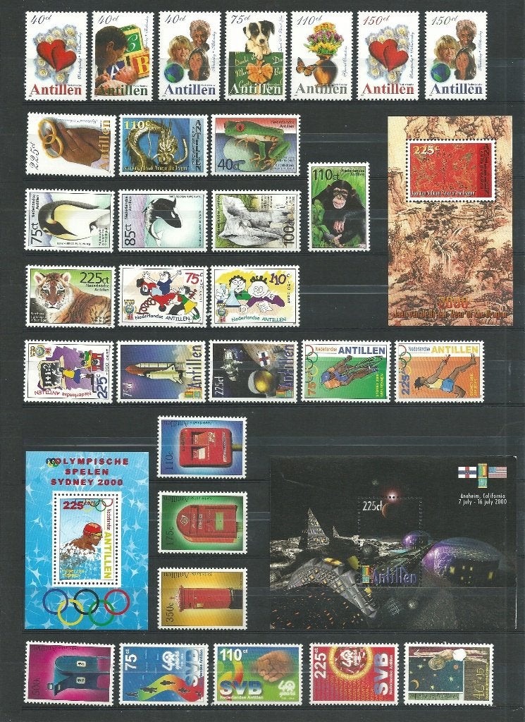 Nederlandse Antillen 2000, Complete jaargang, Postfris., Postzegels en Munten, Verzenden, Postfris