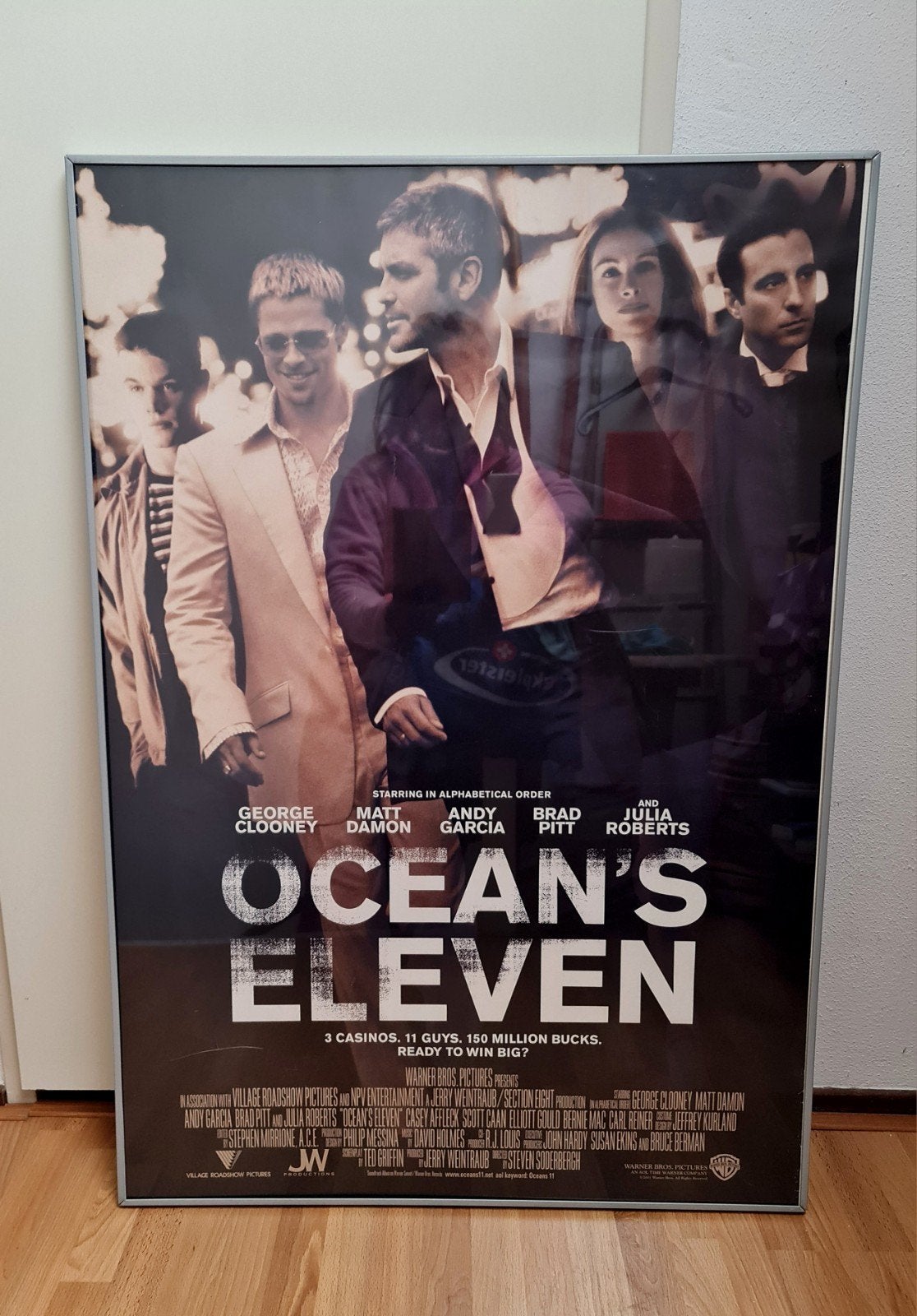Filmposter Ocean's Eleven origineel Warner Brothers mooi, Ophalen, Gebruikt, Film, Poster