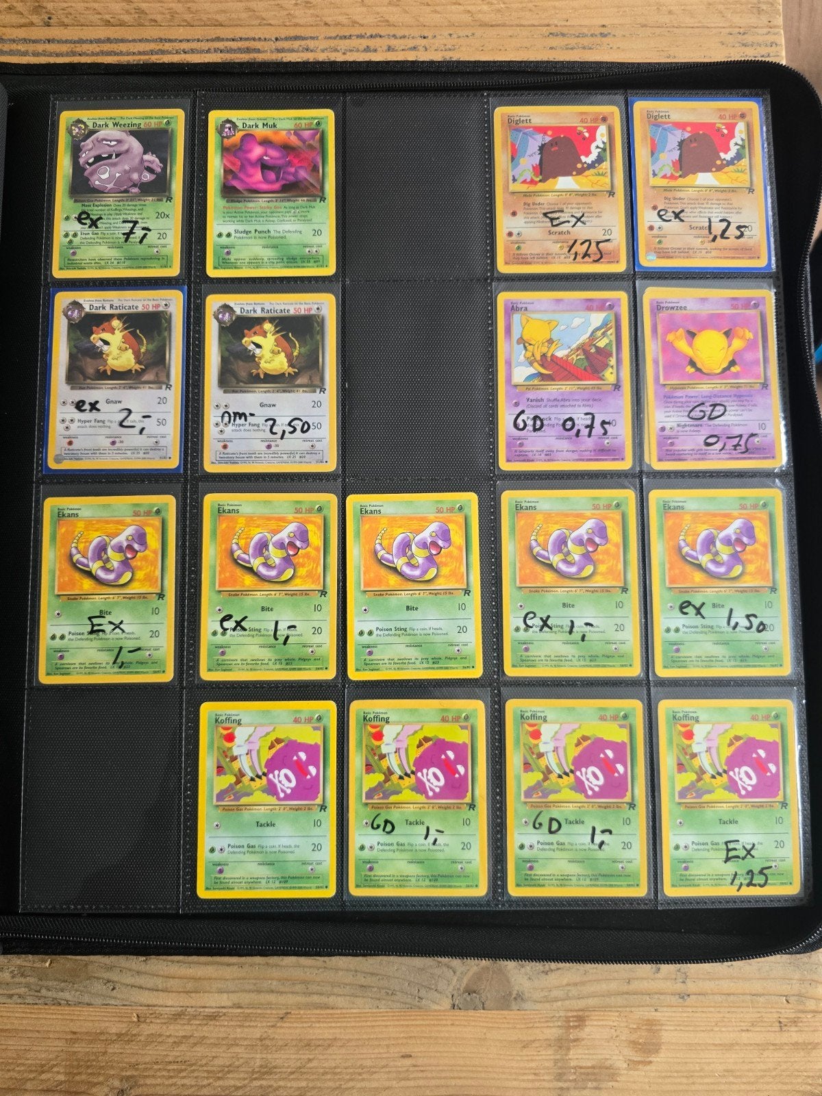 Pokemon kaarten-team rocket-losse verkoop, Ophalen of Verzenden, Zo goed als nieuw, Meerdere kaarten
