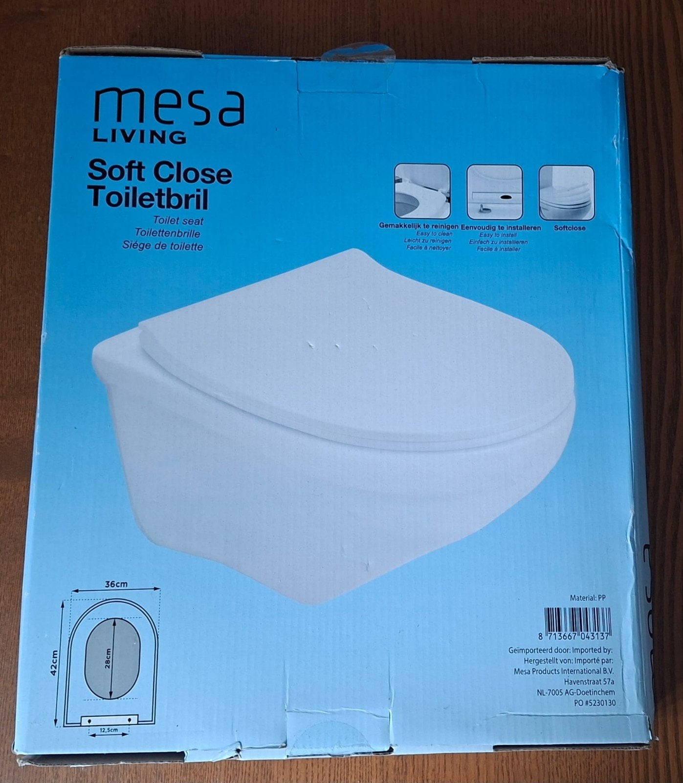 Mesa Living Soft-Close Toiletbril - Nieuw en Ongebruikt, Ophalen of Verzenden, Nieuw