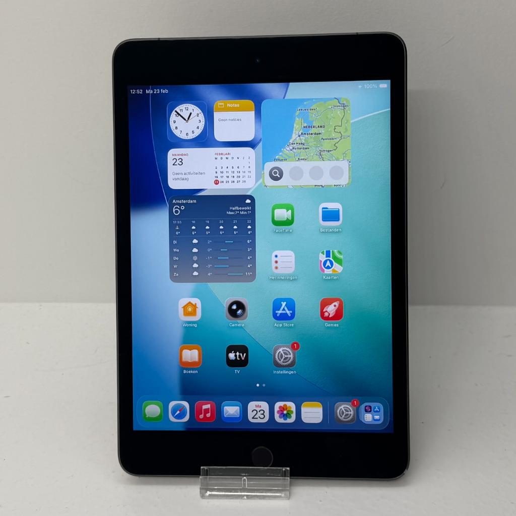 iPad Mini 5 64GB Wifi + 5G Space Gray | Met garantie, Gebruikt, Apple iPad, Dordrecht@usedproducts.nl, Ophalen of Verzenden