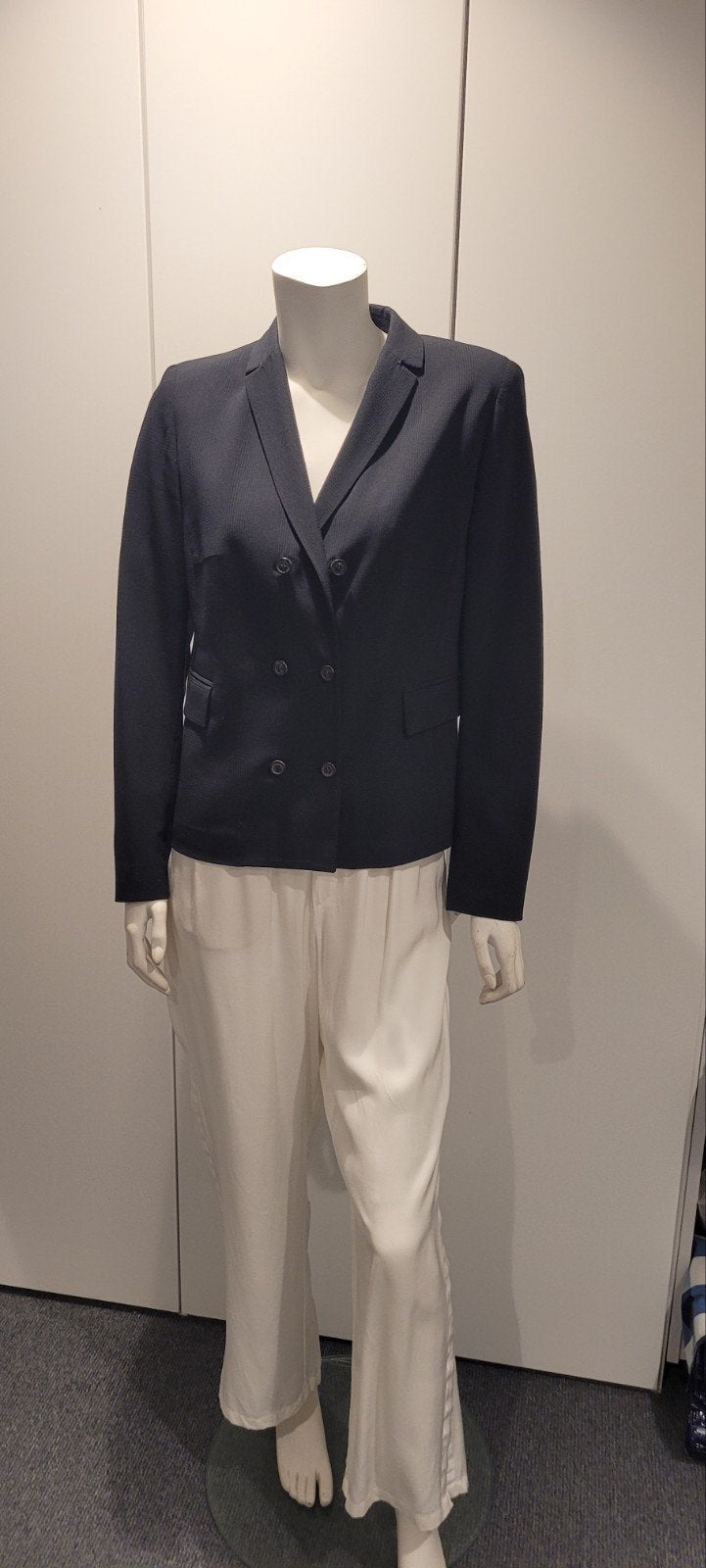 Piazza Sempione double-breasted blazer donkerblauw maat 40, Maat 38/40 (M), Piazza Sempione, Zo goed als nieuw, Jasje