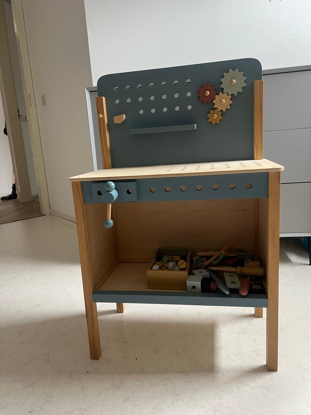 Little Dutch Houten Werkbank met Gereedschap, Ophalen, Zo goed als nieuw, Jongen of Meisje