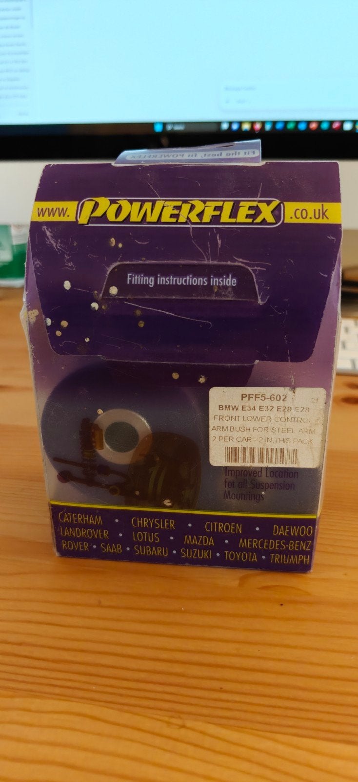 Powerflex PFF5-601 & PFF5-602 Draagarmrubbrubbers BMW E31 E3, Auto-onderdelen, Ophalen, Nieuw, BMW