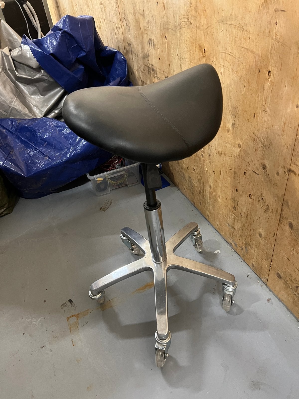 Zadelkruk / kappers fiets zgan twv 140 factuur aanwezig, Gebruikt, Zwart, Ophalen of Verzenden, Bureaukruk