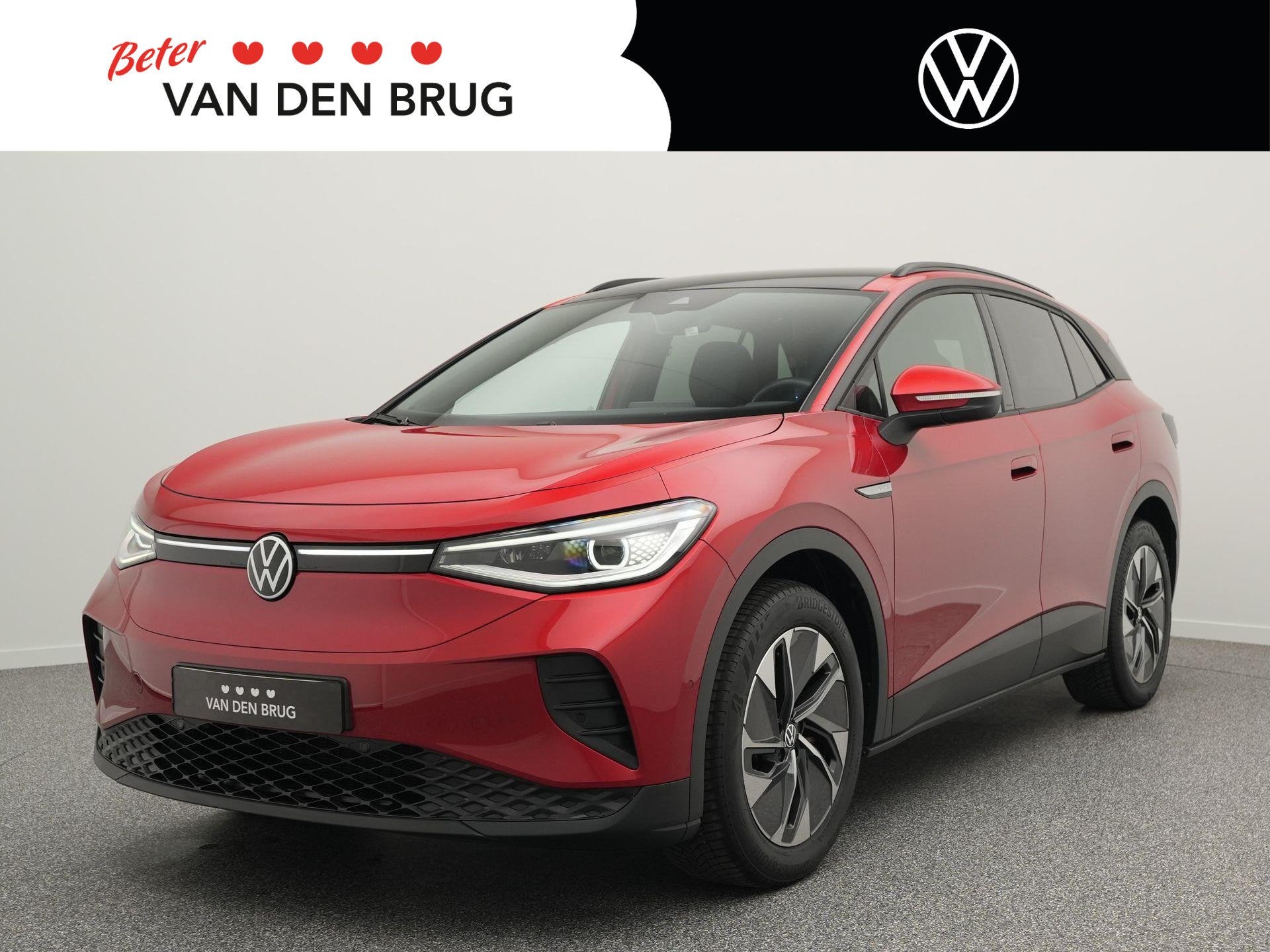 Volkswagen ID.4 Pure 52 kWh 170pk | SoH 92% | Panoramadak |, Auto's, Automaat, Gebruikt, Zwart, Parkeersensor