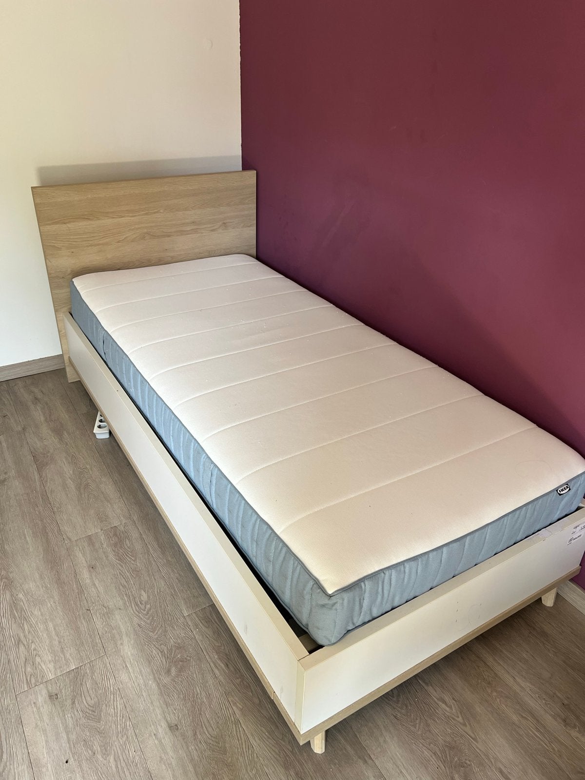 Eenpersoonsbed, Huis en Inrichting, Ophalen, Gebruikt, 90 cm, 200 cm