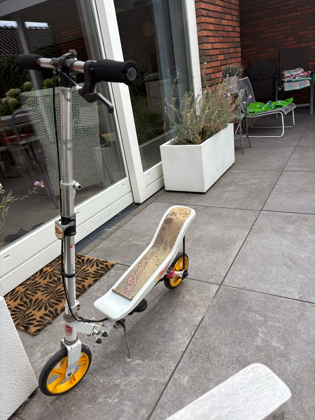 Spacescooter - Uniek en Leuk Steppen space scooter, Ophalen, Gebruikt, Kickbike