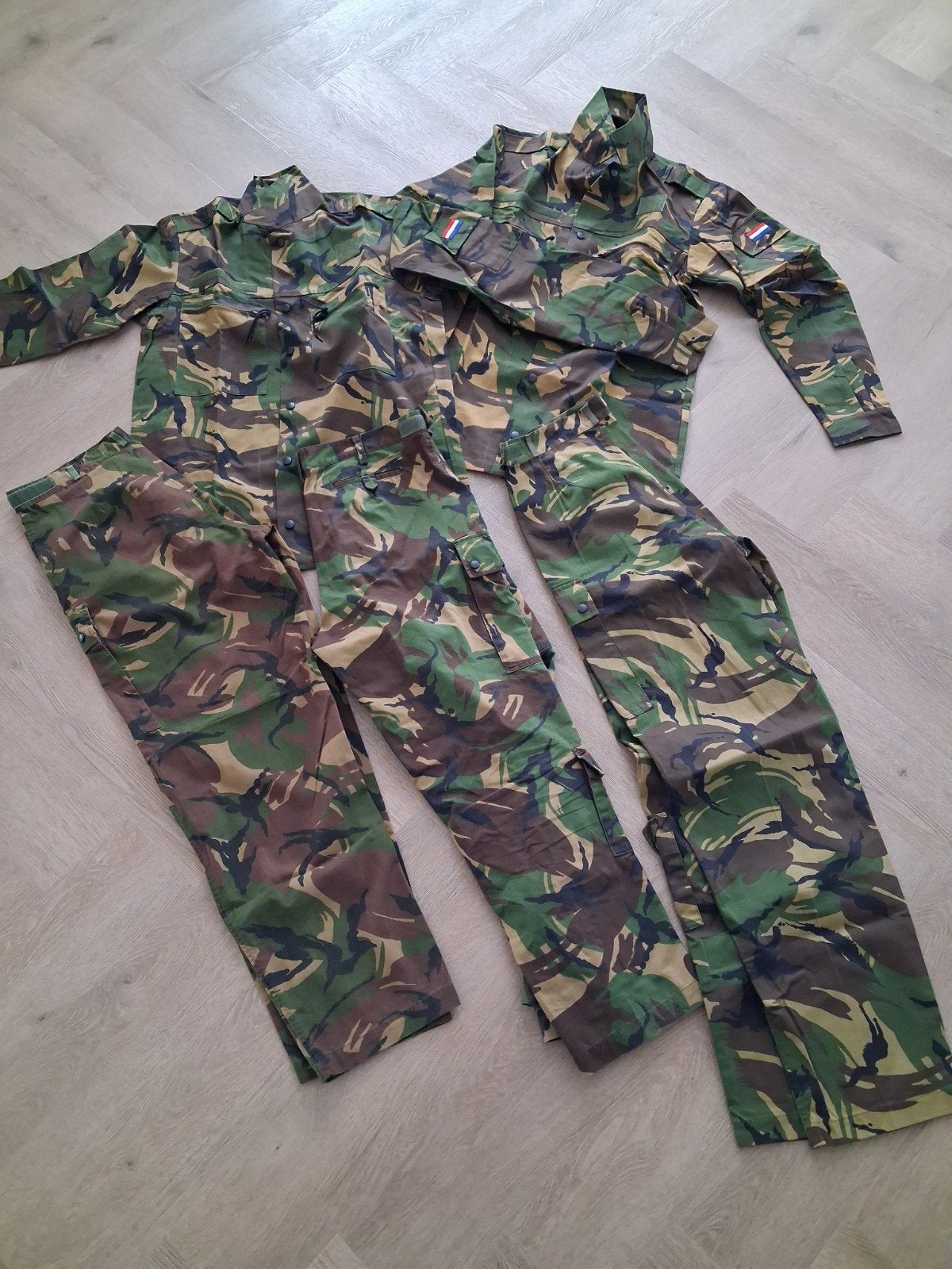 pakket woodland camoflage maat L, Ophalen of Verzenden, Luchtmacht, Nederland, Kleding of Schoenen