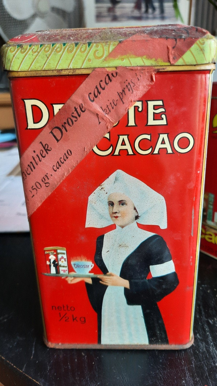 Vintage Droste Cacao Blik - Haarlem Holland, Ophalen of Verzenden