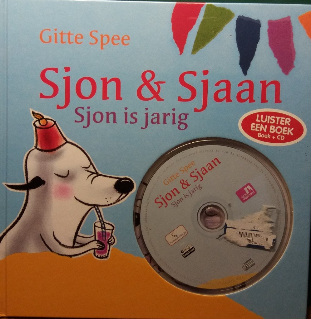 Sjon & Sjaan: Sjon is jarig - Boek + CD (NIEUW), Gitte Spee, Fictie algemeen, Jongen of Meisje, Nieuw