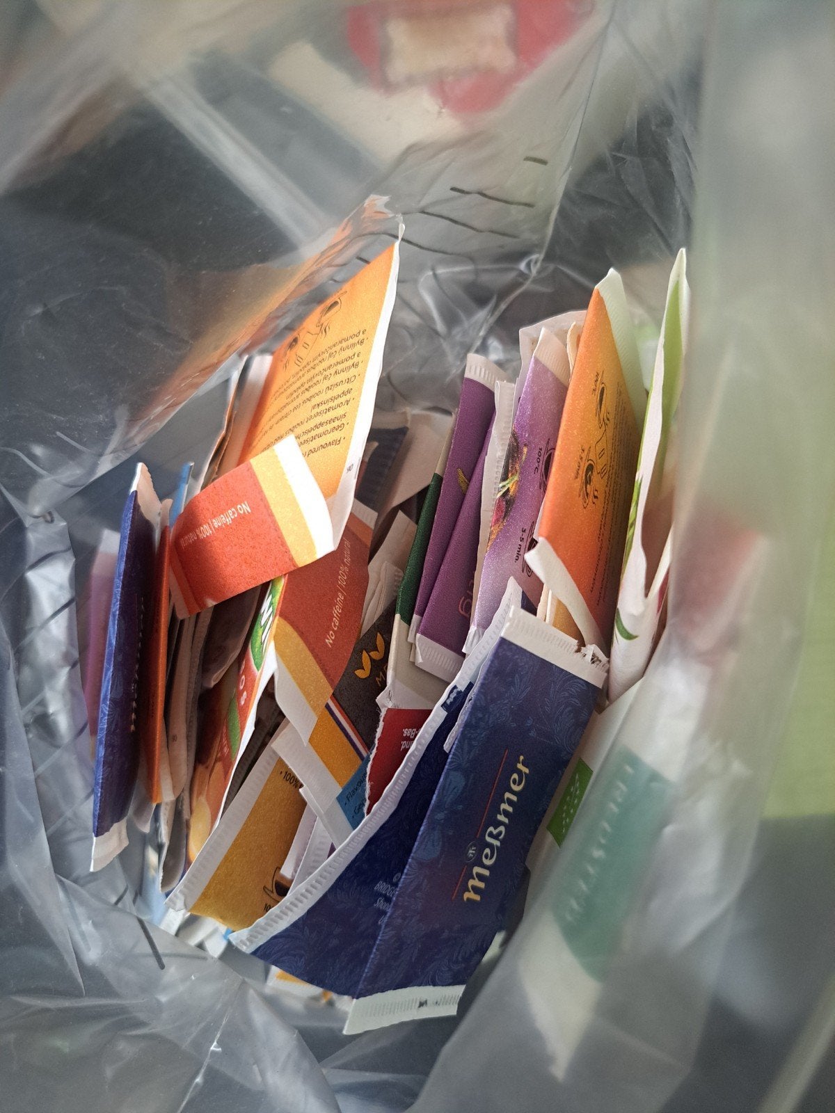 Gratis lege theezakjes voor knutselen, Ophalen