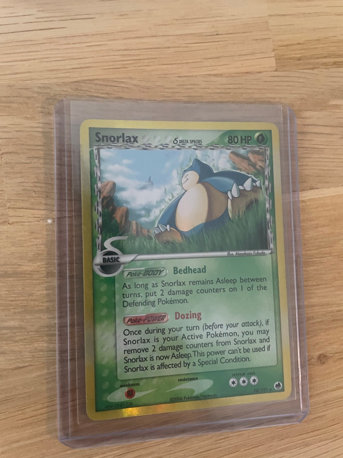 Snorlax #10 Delta Species Reverse Holo Pokémon Kaart, Ophalen of Verzenden, Zo goed als nieuw, Losse kaart, Foil
